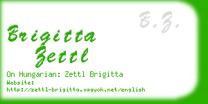 brigitta zettl business card